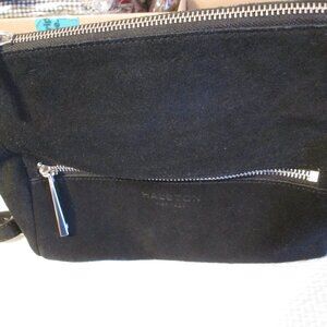 Halston Heritage Black Suede Crossbody Purse